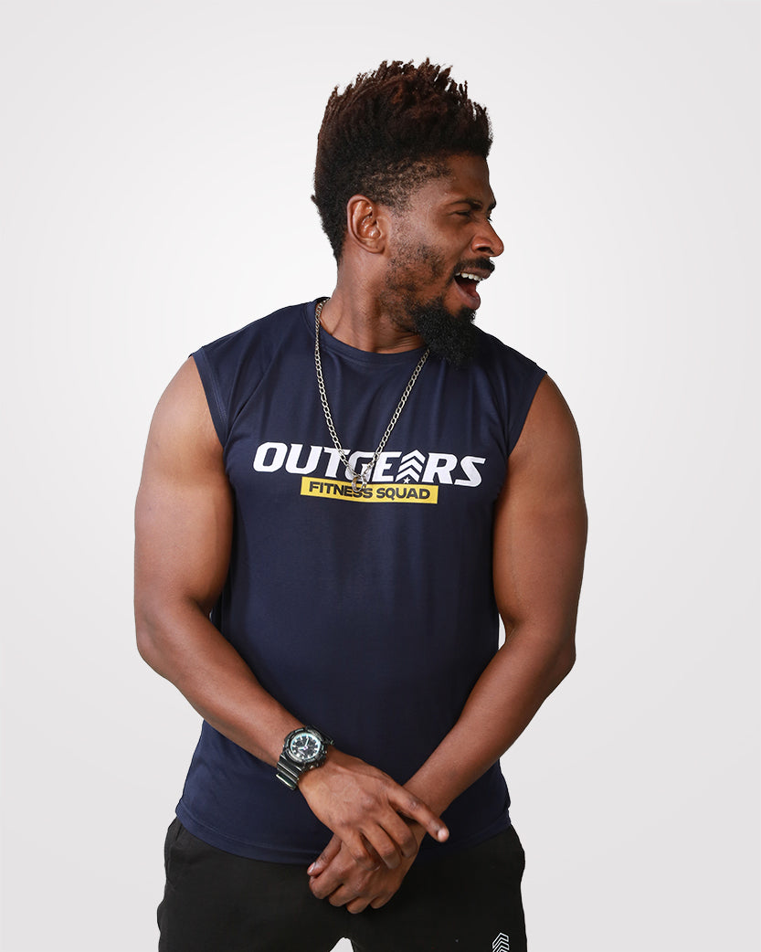 Men’s Tank Top Navy 0.1 - Outgears Fitness