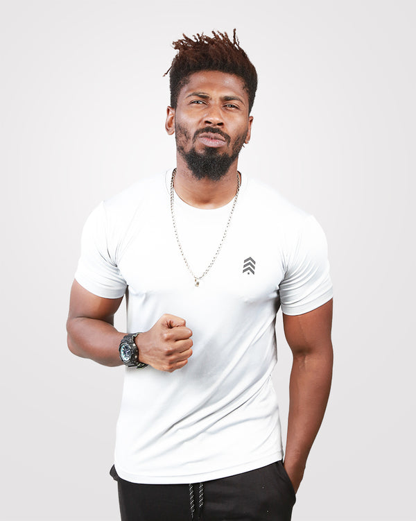 Mens White Dri-Fit Tee