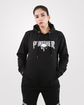Women Hoodie Punisher Black - Outgears Fitness