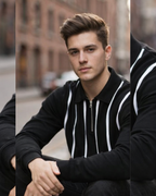 Classic Stripe Half-Zip Sweatshirt - Outgears Fitness
