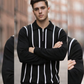 Classic Stripe Half-Zip Sweatshirt