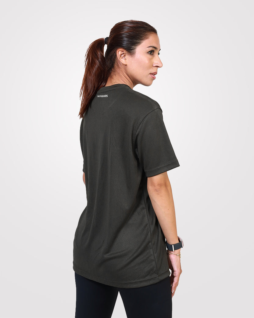 Women's Relaxed Drifit T-Shirt Olive Green