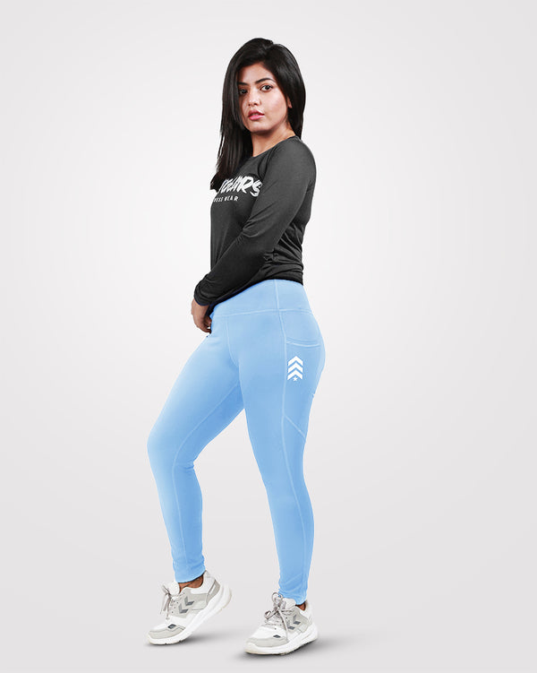 Women's Gym Tights Sky Blue