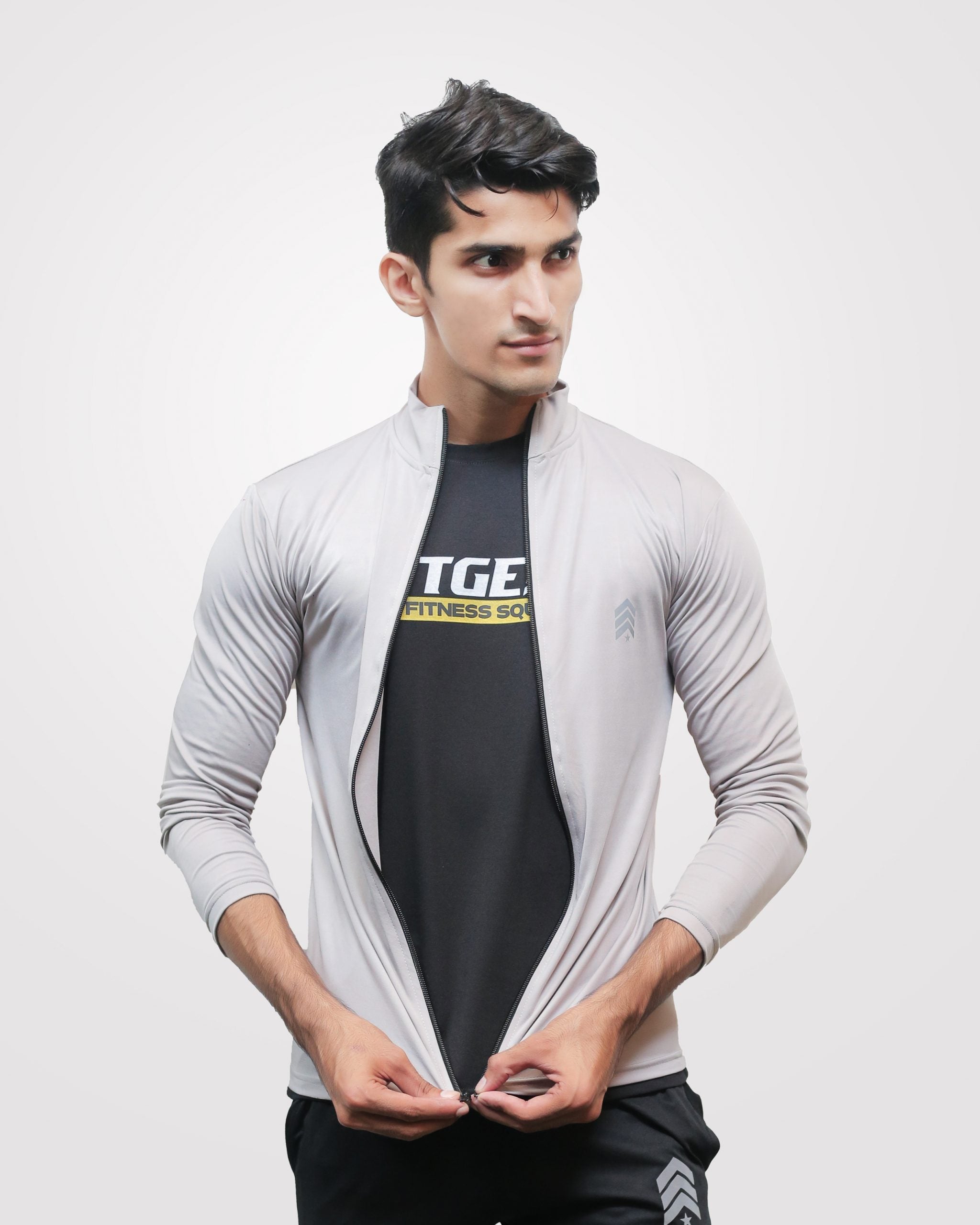 Summer Gym Jacket For Men Gray