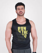 Mens Sando Black Drifit - outgearsfitness