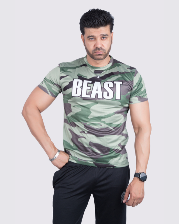 Mens Camo Gym Tee Drifit - outgearsfitness