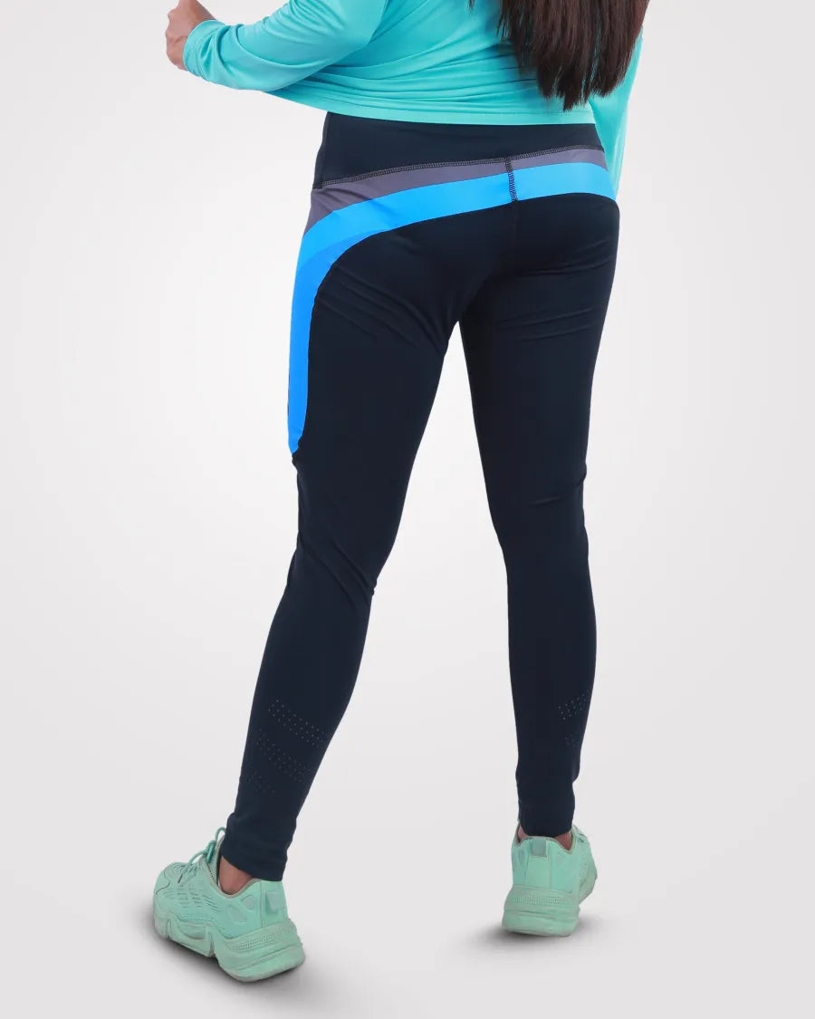 Gym Tights for Women’s with Pocket Blue - outgearsfitness