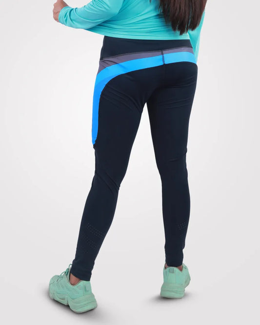 Gym Tights for Women’s with Pocket Blue - outgearsfitness
