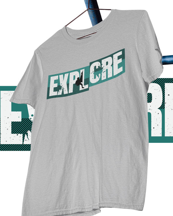 Men’s Explore T Shirts Half Sleeves - Outgears Fitness