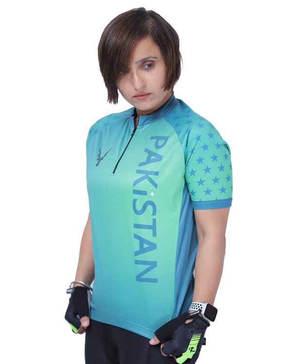 Pakistan Cycling Jersey Half Sleeves - outgearsfitness