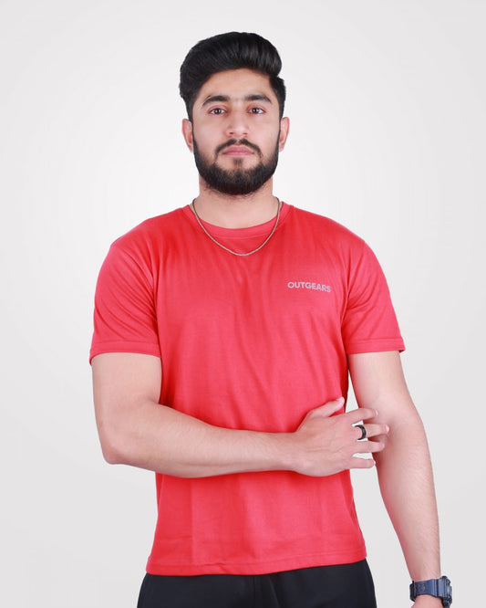 Cotton Tee Red - outgearsfitness