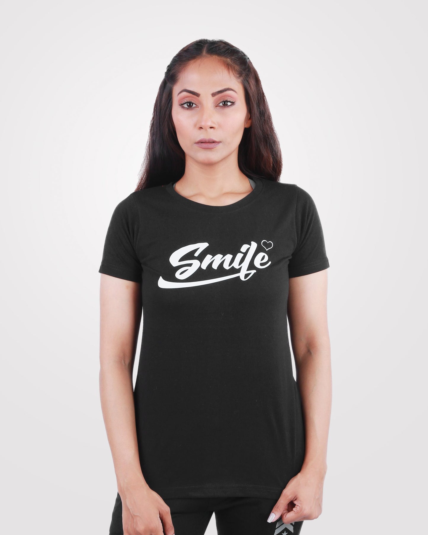 Regular Fit Womens Smile Tee - outgearsfitness