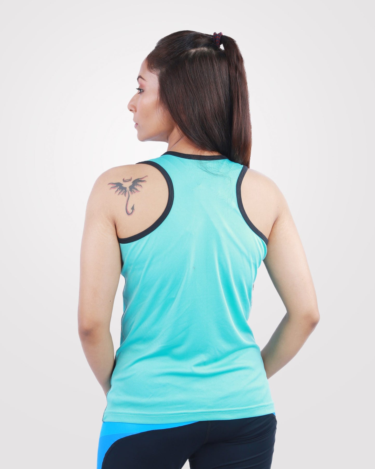 Women’s Tank Top Turquoise Drifit - outgearsfitness