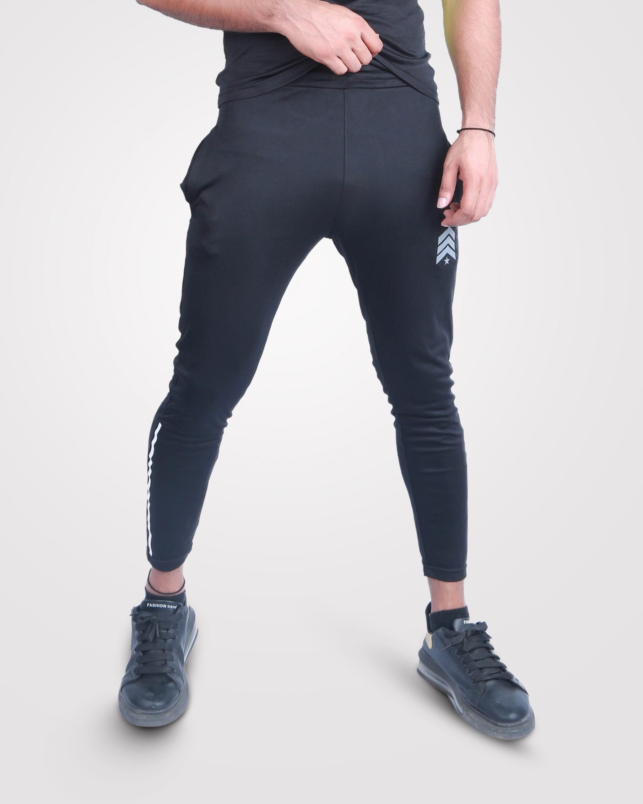 Men s Gym Slim Fit Trouser Black