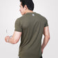 Men's Army Green Basic Cotton T-Shirt - Outgears Fitness