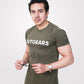 Men's Army Green Basic Cotton T-Shirt - Outgears Fitness