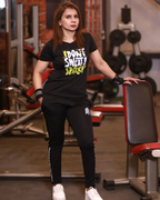 Black Gym Tee Womens Dri-Fit - Outgears Fitness