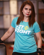 Womens Regular Tee Fit or Fight - Outgears Fitness