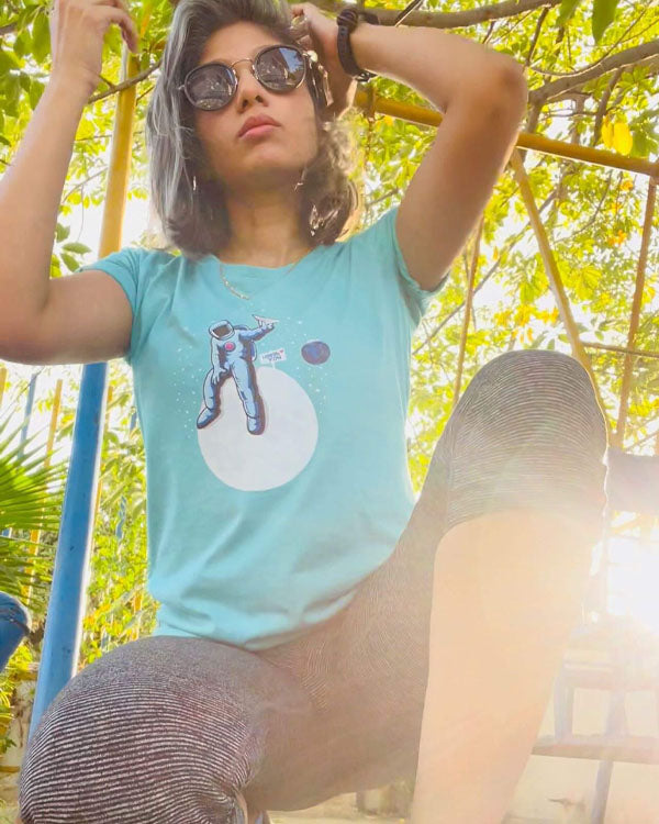 Women’s Astronaut T Shirt Half Sleeves