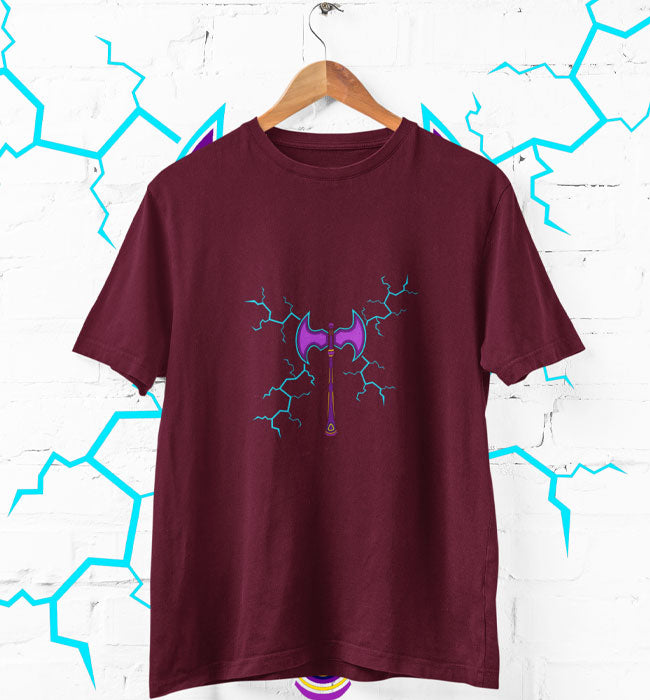 Men’s Thunder Axe T Shirts Half Sleeves - Outgears Fitness