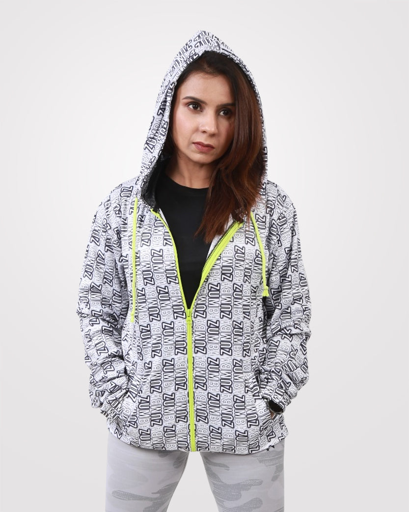 Zumba Jacket All Over Print Zip Up Jacket - Outgears Fitness
