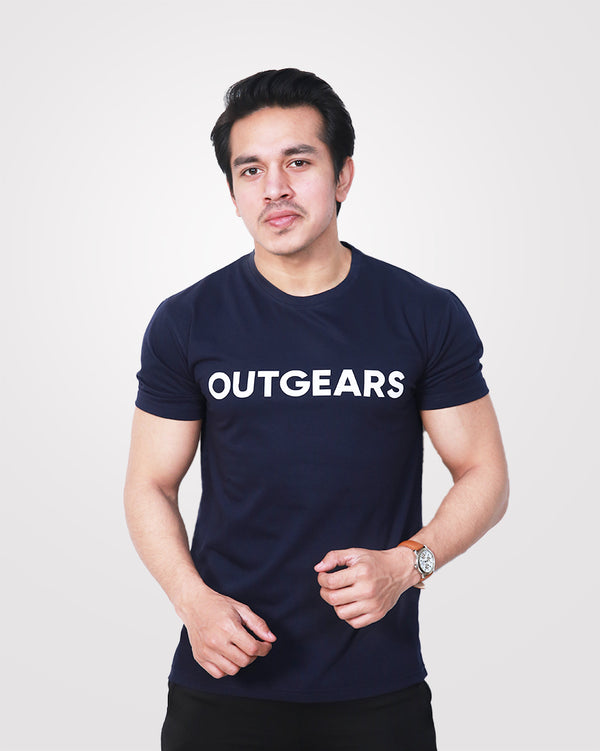 Men's Navy Basic Cotton T-Shirt