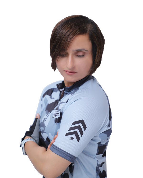 Camouflage Cycling Jersey Half Sleeves