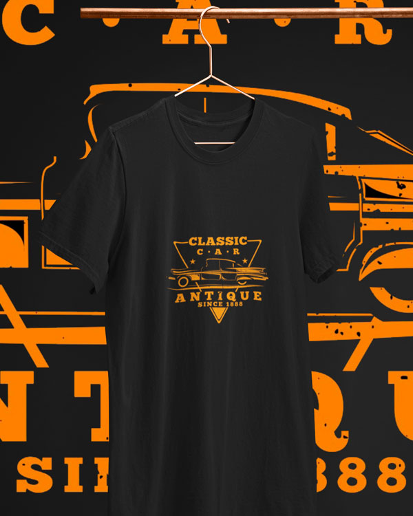 Men’s Vintage Car T Shirts Half