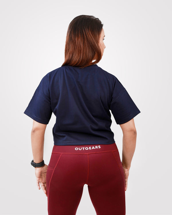 Crop Tee Navy