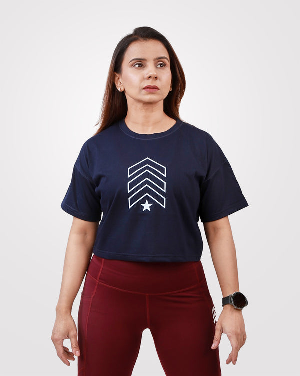 Crop Tee Navy