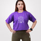 Crop Tee Purple - Outgears Fitness