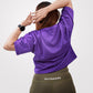 Crop Tee Purple - Outgears Fitness