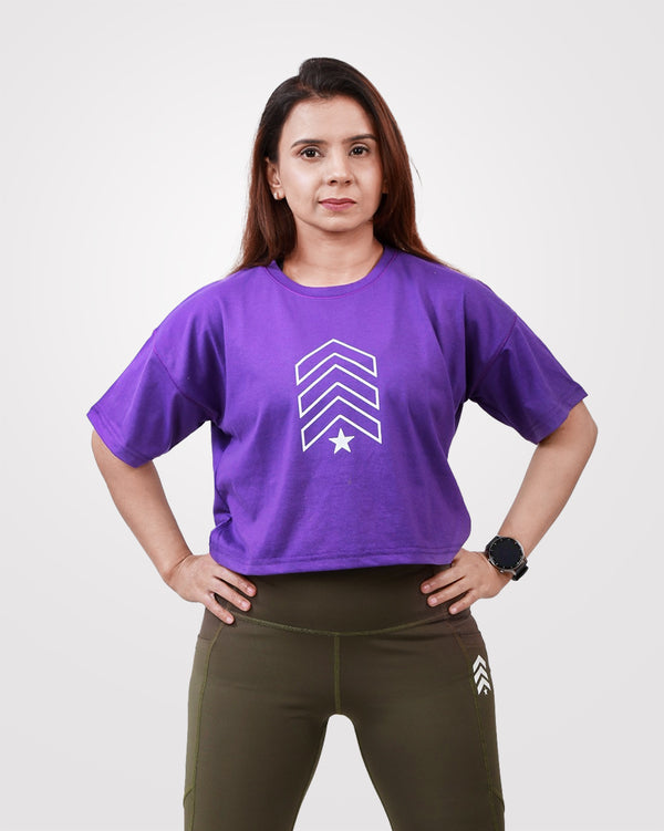 Crop Tee Purple