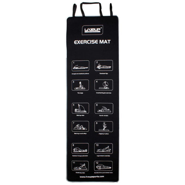 Exercise Yoga Mat Black EVA