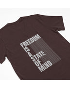 Men’s Freedom Is A State Of Mind T Shirts Half Sleeves - Outgears Fitness
