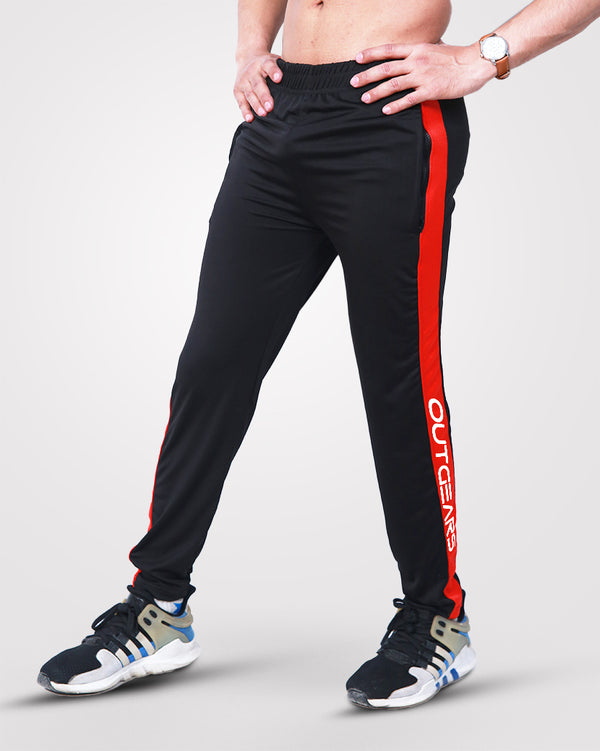 Men's Slim Fit Trouser With Red Strip