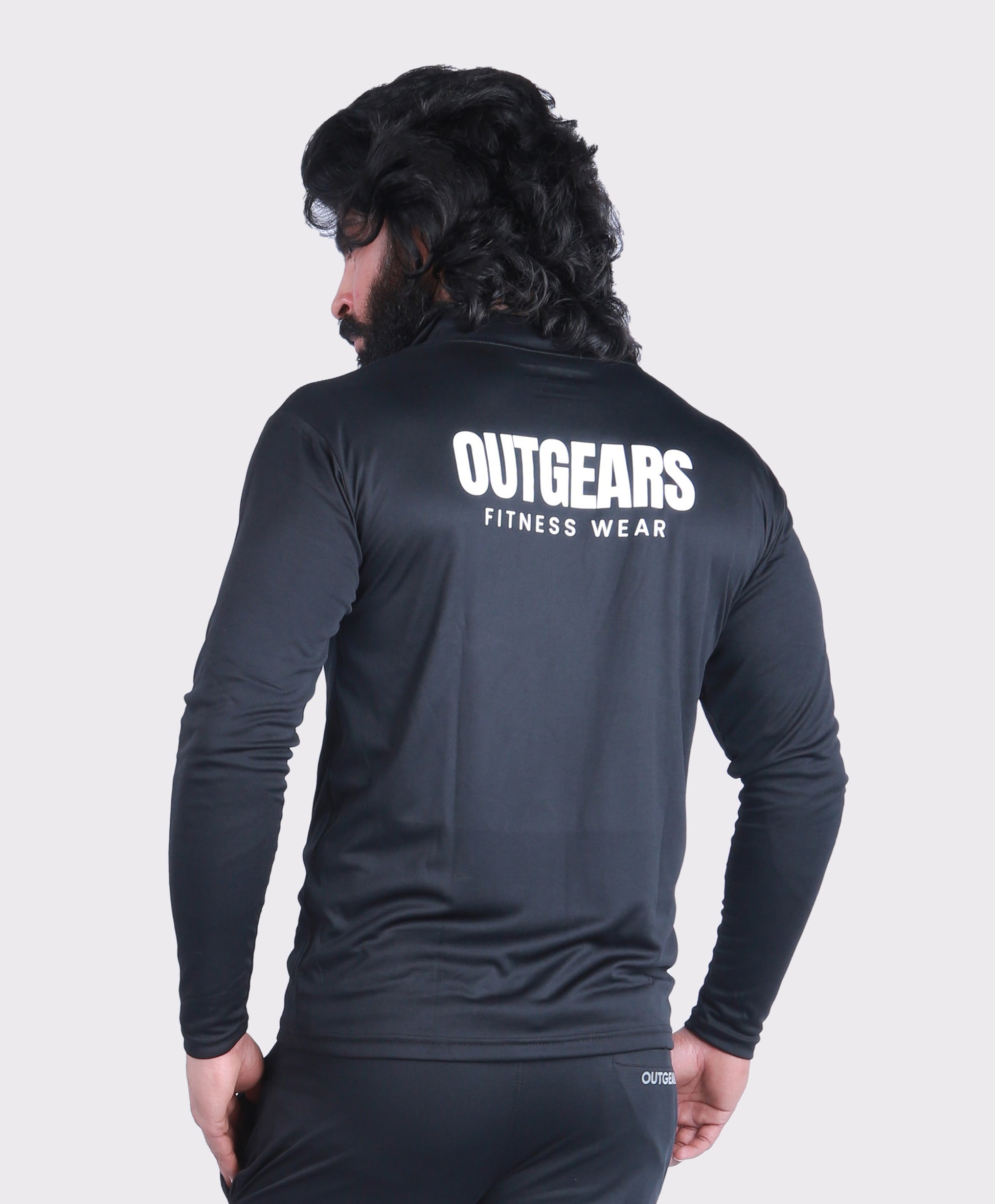 Summer Gym Jacket For Men’s Black - outgearsfitness