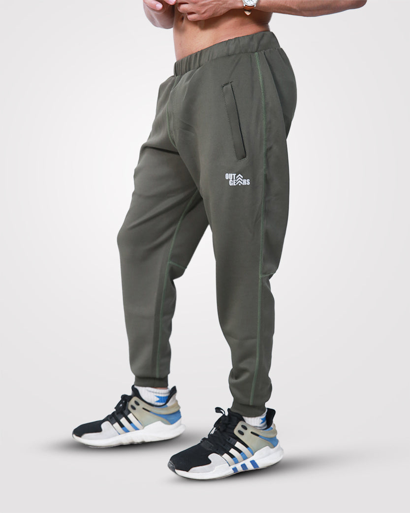 Sweat Joggers Pant Olive Green - Outgears Fitness