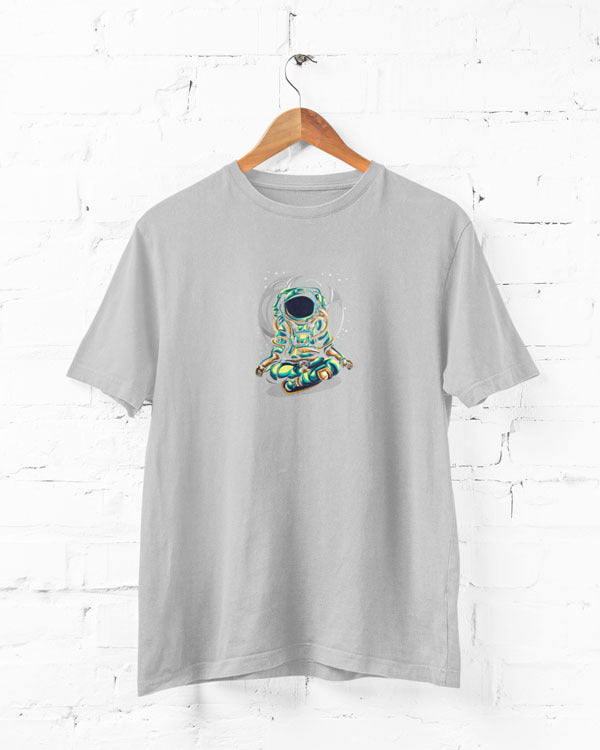 Men’s Meditation In Space T Shirts Half Sleeves - Outgears Fitness