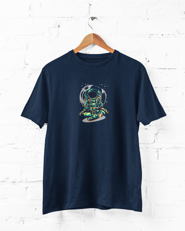 Men’s Meditation In Space T Shirts Half Sleeves