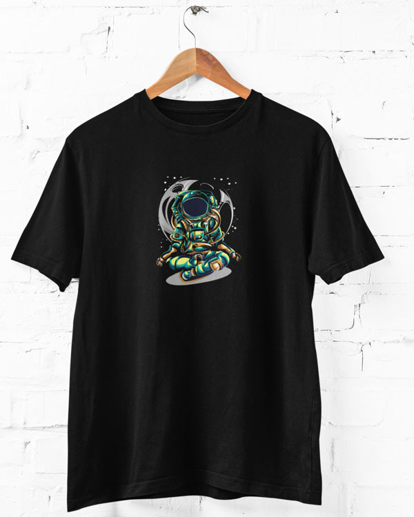 Women’s Meditation In Space T Shirts Half Sleeves - Outgears Fitness