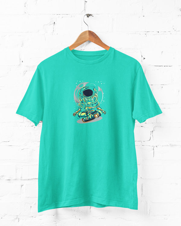 Women’s Meditation In Space T Shirts Half Sleeves
