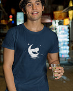 Men’s Moon Lion T Shirts Half Sleeves - Outgears Fitness