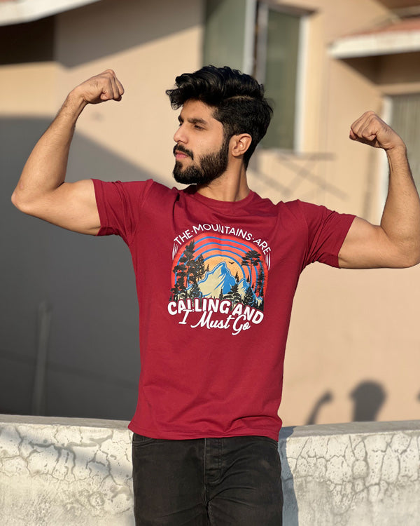 Men’s Mountains Are Calling T Shirts