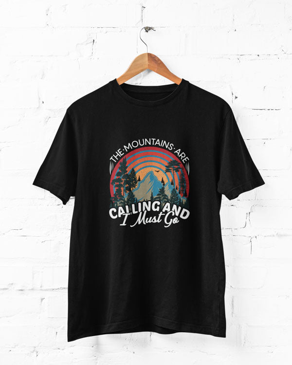 Men’s Mountains Are Calling T Shirts Half Sleeves - Outgears Fitness