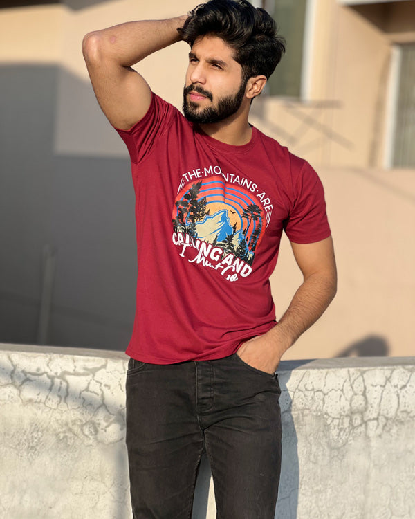 Men’s Mountains Are Calling T Shirts