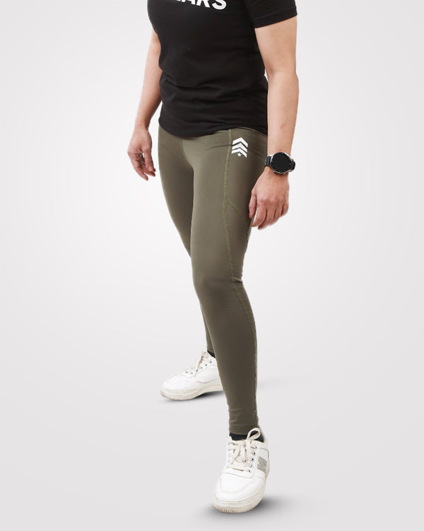 Women's Gym Tights Olive Green