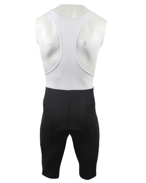 OutGears Black Cycling Padded Bib Shorts with Pocket