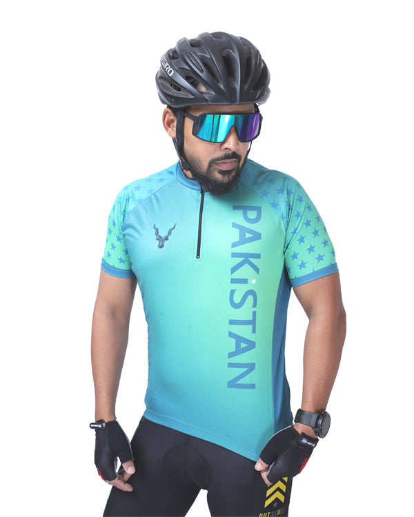 Pakistan Cycling Jersey Half Sleeves - outgearsfitness