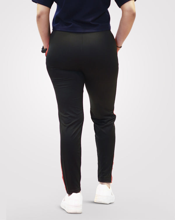 Women's Slim Fit Trouser With Blue Panel